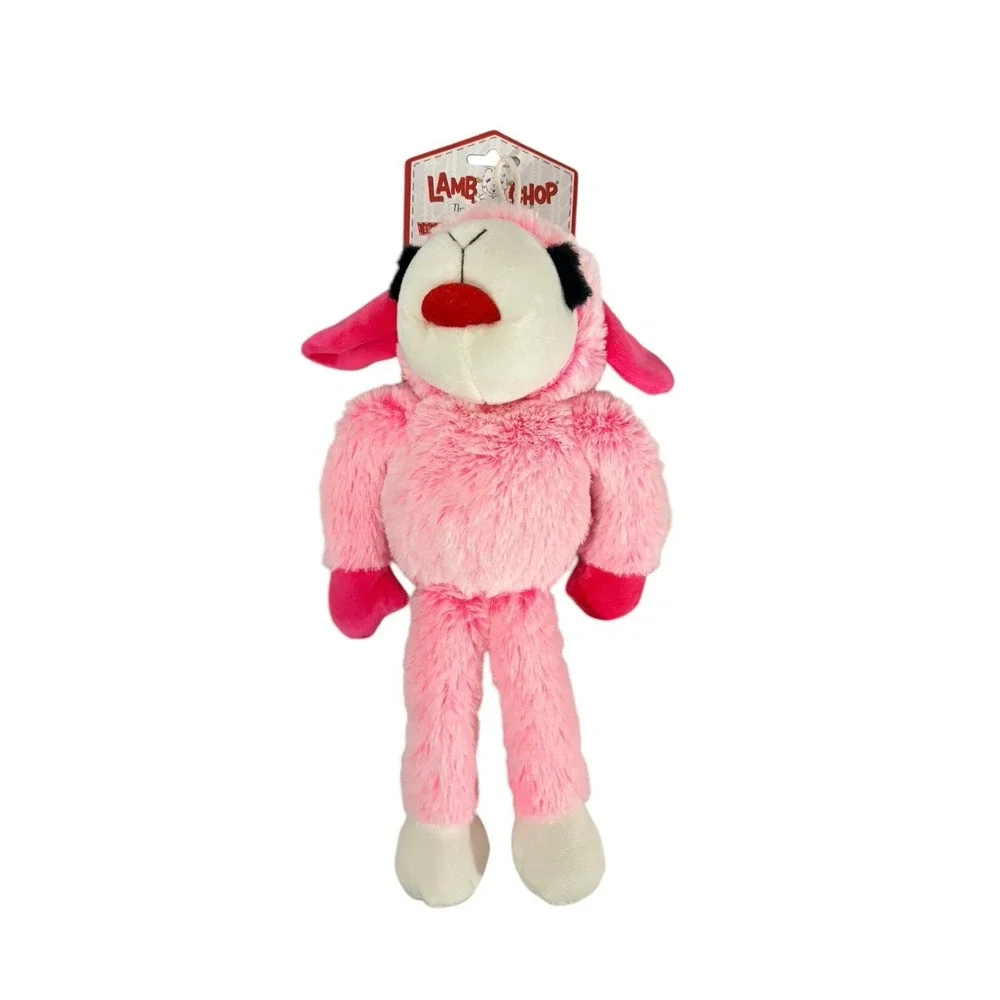 Multipet Lamb Chop Plush Dog Toy Squeaky Pet Toy Medium Soft Puppy Chew Toy NEW